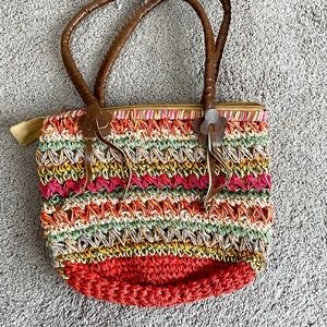 Colorful Woven Tote Bag